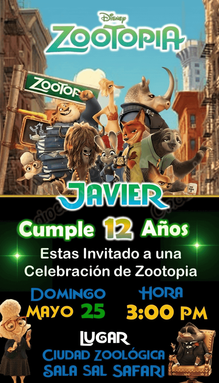 Invitación Temática